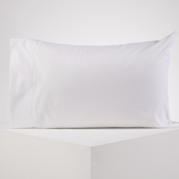 Funda de almohada exterior blanca 50% poliéster / 50% algodón