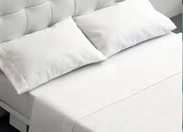 Sábana encimera blanca 100% algodón en pack de 6 unidades calidad percal. Serie QU