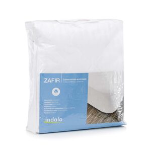 Cubrecolchón acolchado Zafir Microfibra-Microfibra reversible. Relleno poliéster termoligado. Platabanda microfibra PES. Altura ±26 cms