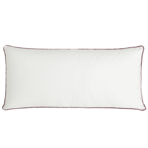 Almohada fibra hueca con funda exterior ribeteada con tejido Velour. Modelo Fibraplus