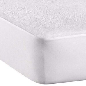 Protector de colchón Turin 100% algodón, reverso POLIETILENO elástico. Impermeable y transpirable. Largo hasta 200 cms