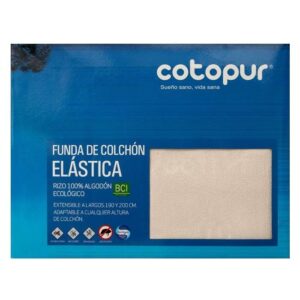 Funda de colchón Mistral rizo 100% algodón. Cremallera reforzada. Altura de colchón de hasta 30 cms.