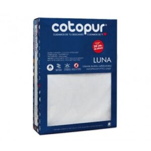 Protector de colchón Luna. Impermeable y transpirable. Tejido 100% y base de poliuretano. Adaptable a altura de ±30 cms