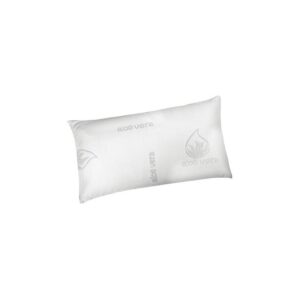 Almohada de núcleo viscoelástico con tejido exterior con tratamiento de aloe vera.