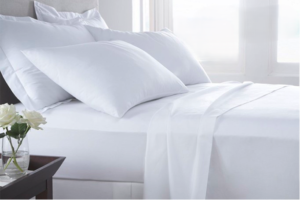 SÁBANA ENCIMERA BLANCA 100% ALGODÓN SERIE OR