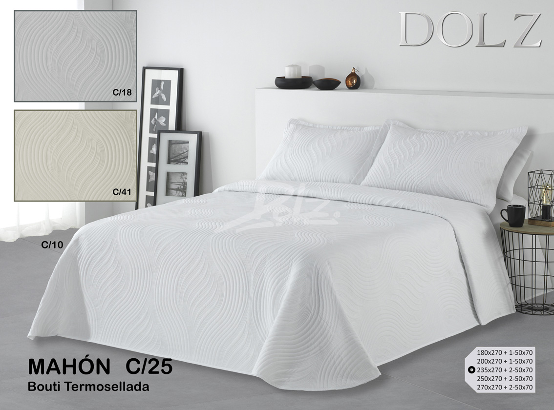 COLCHA BOUTI ACOLCHADO LIGERO DE 100 GRS. MODELO MAHON
